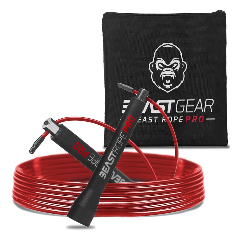 Beast Gear Pro Speed Jump Rope - Professional Fitness Jump Ropes for Women and Men - Skipping Rope for Exercise  Boxing  MMA  HIIT Workout  Strength Training  and Double Unders - Image 1